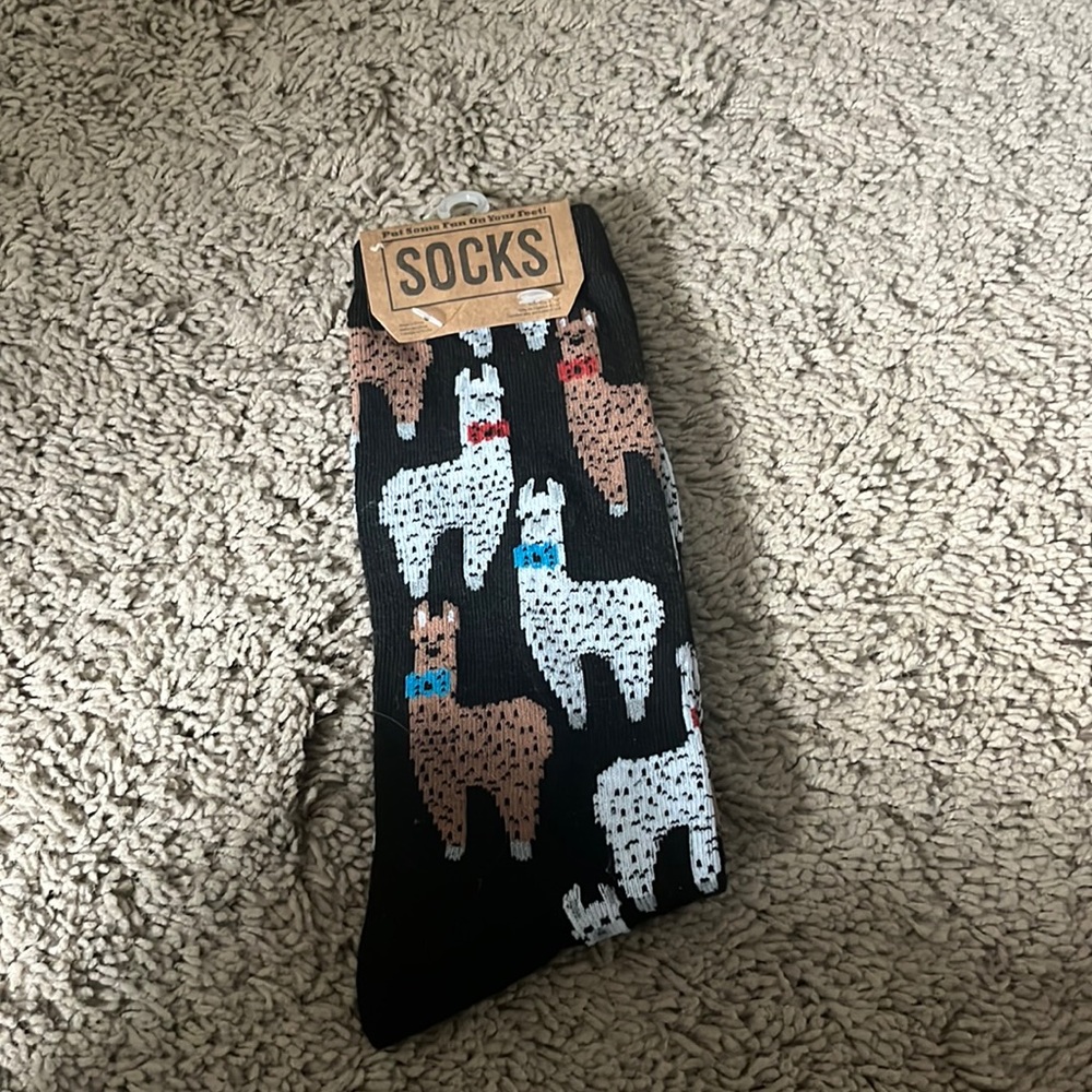 womens llama socks